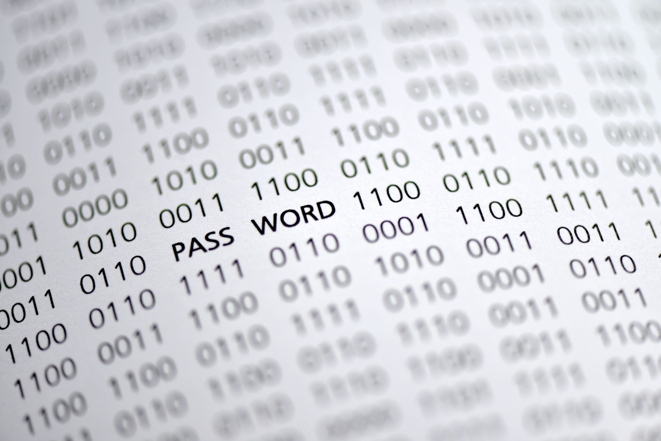 Password, Passwort, Datenschutz, Eins, Null, binär, digital, IT